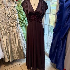 Xscape Deep Purple Prom Dress